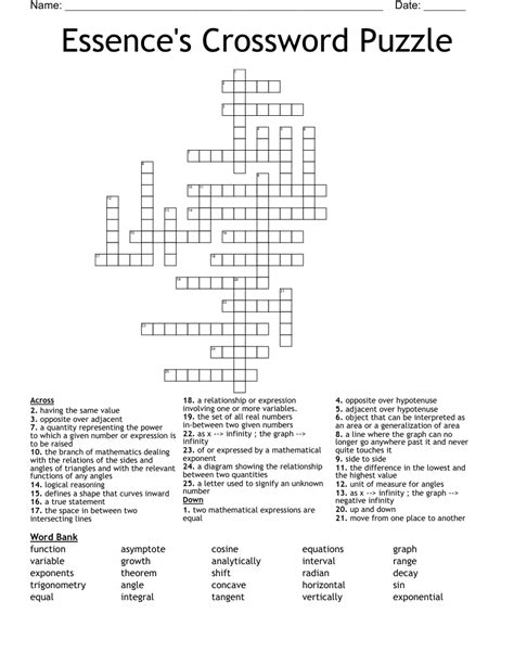essences crossword clue